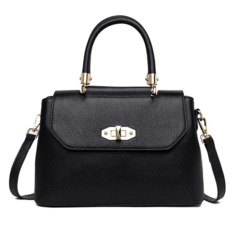 

2019 Fashion Genuine Leather Women Handbags Female Messenger Shoulder Bags Vintage Ladies Tote Strap Clutch Bags Bolsa Feminina