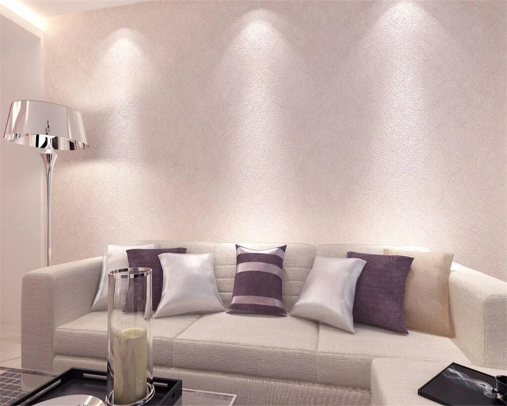 Beibehang Pure Plain Wallpaper Living Room Modern Minimalist 3D