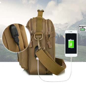 

Men's Military Tactical Shoulder Bag Backpack Waist bag MOLLE Pack Army Rucksack for Hunting Hiking Camping Cycling