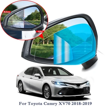 

2PCS Anti Fog Car Window Clear Film Car Rearview Mirror Protective Film For Toyota Camry CHR Corolla Highlander Prado RAV4 Vios