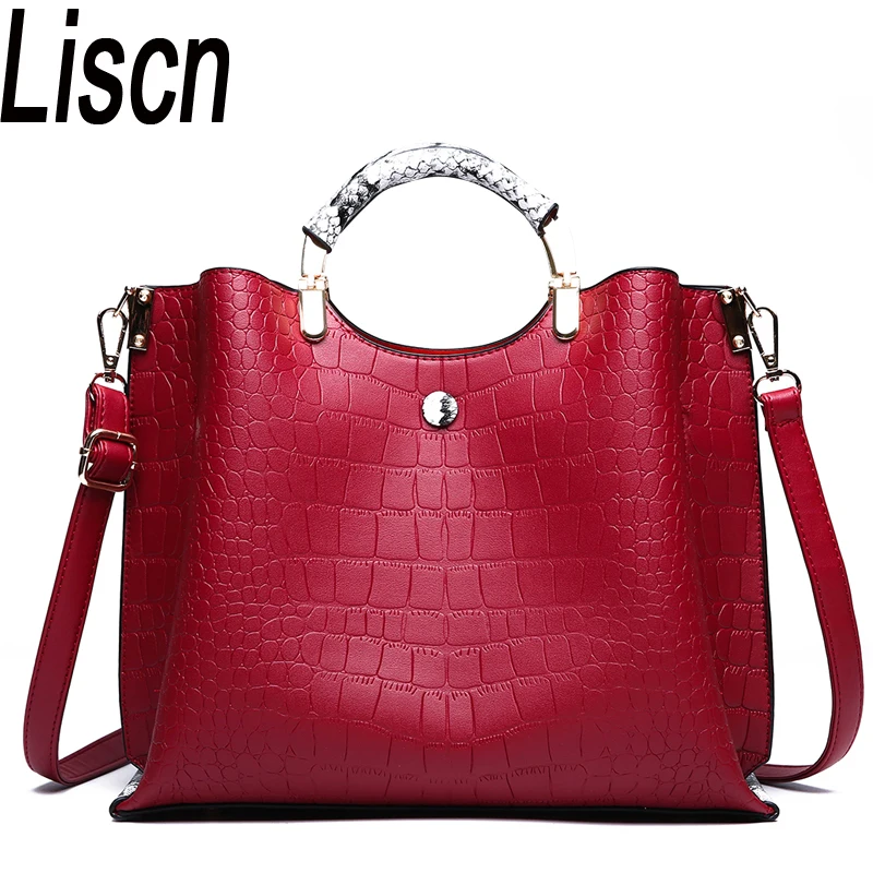 

Women's bag high quality luxury brand designer bag fashion snake pattern large capacity shoulder Messenger bag 2019 new handbag