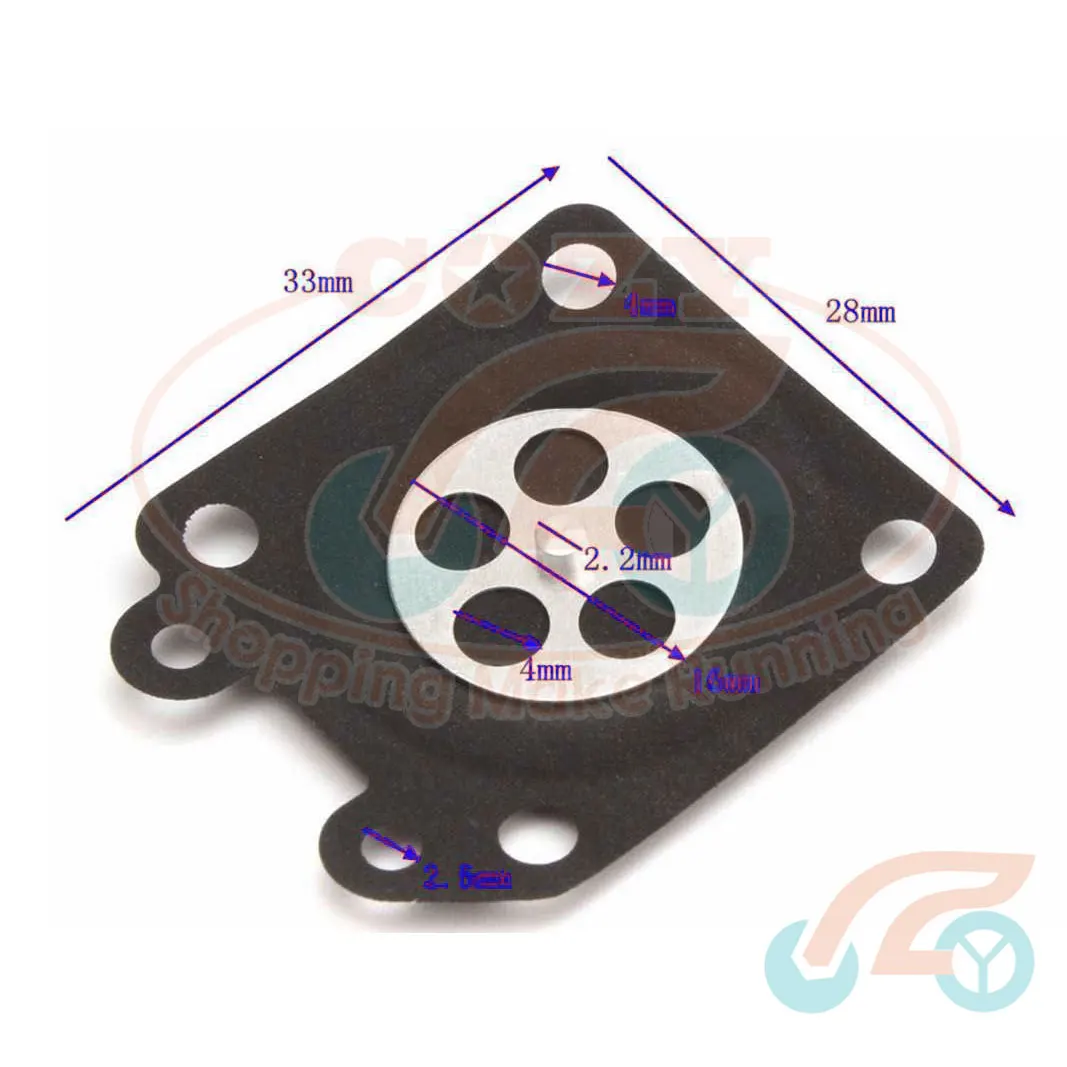 10 x Metering diaphragm for WALBRO WA WT WY WYJ WYK WYL WYM WYP WZ