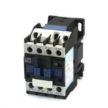 

CJX2-09 3Poles 1NO 380VAC 50Hz / 60Hz Coil Voltage 9A ,AC-3 Rated Operational Current Motor Control AC Contactor DIN Rail Mount