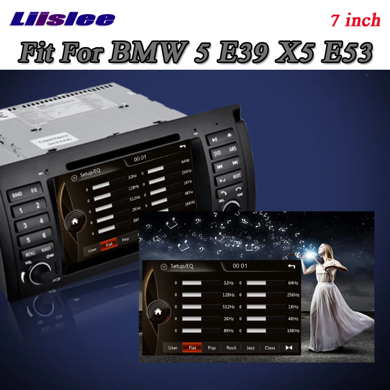 Perfect Liislee For BMW 5 E39 X5 E53 Stereo Radio 3G Canbus DVD Player BT GPS MAP Navigation 1080P HD Screen System Original NAVI Design 4