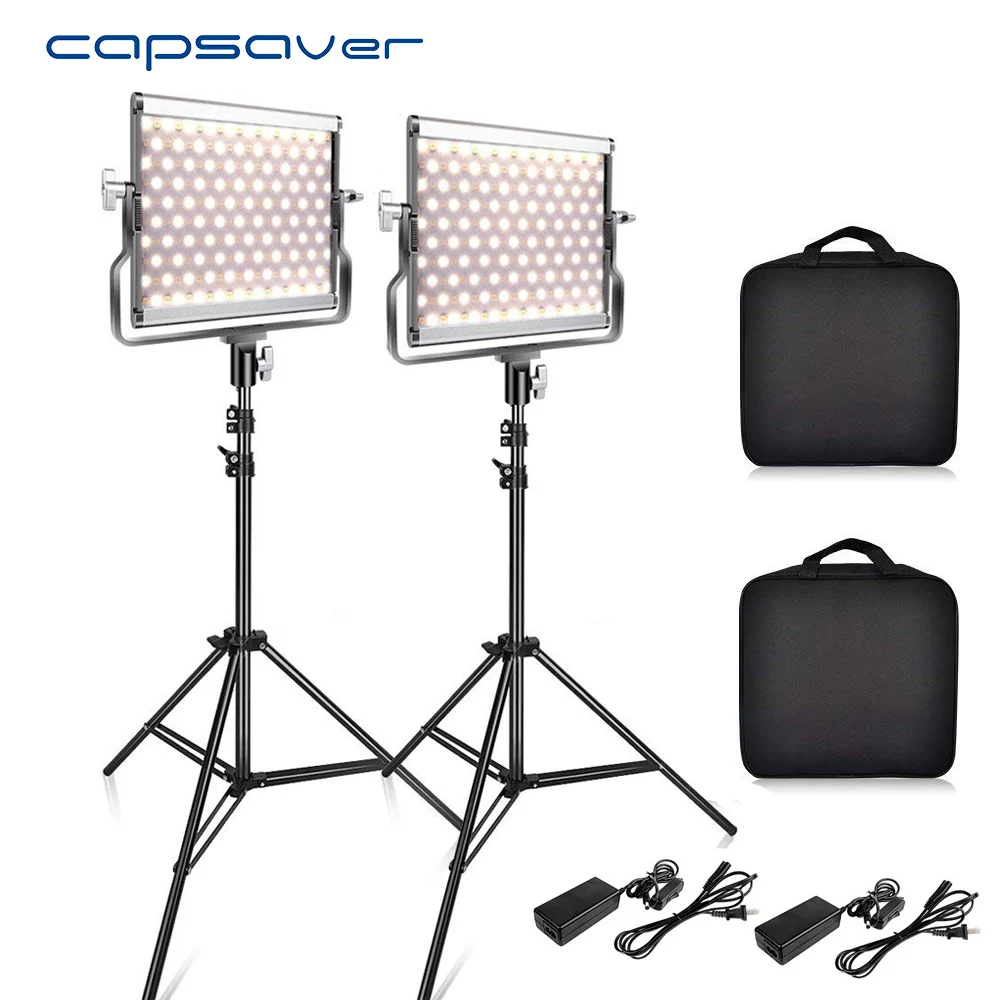  capsaver L4500 2 Sets Photography Lighting with Tripod LED Video Light for Studio YouTube Photo Lam - 32917386997