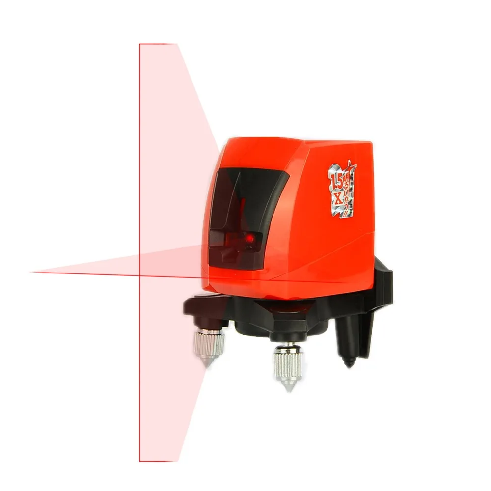 

2 Line Mini Red Laser Level 635nm 1V1H Horizontal and Vertical Cross Laser Line Leveling