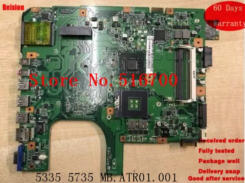 

Carte Mere For Acer Aspire 5335 5735 5735Z Motherboard 48.4K801.011 MB.ATR01.001 WORKING