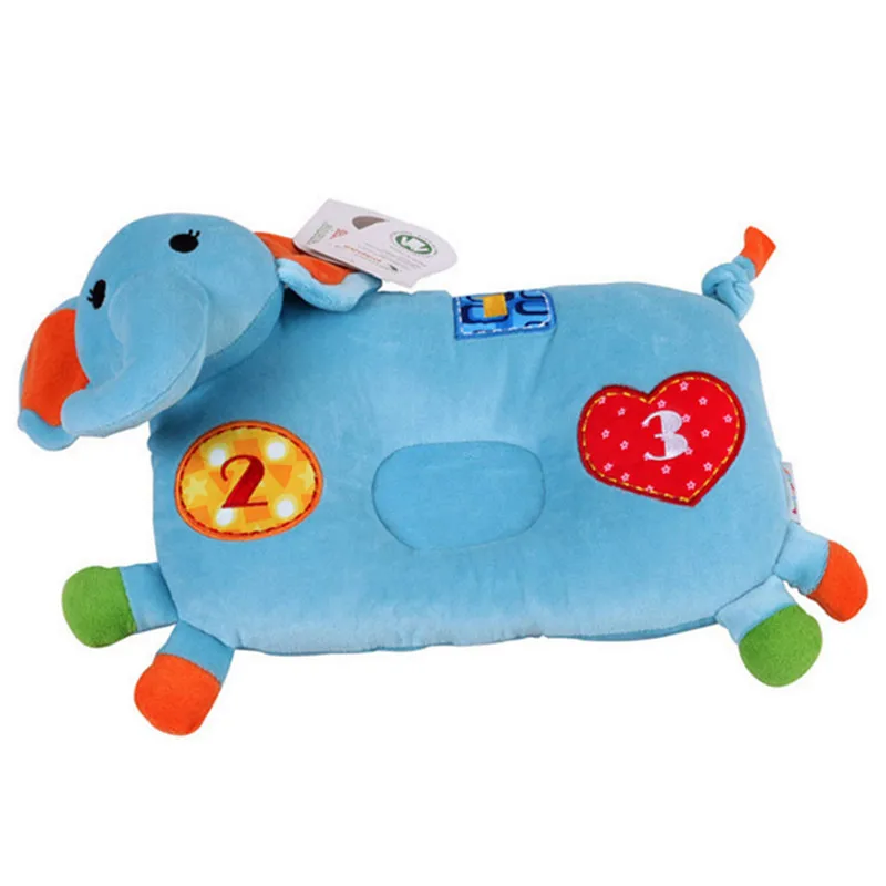 Детский подголовник для детей 0-3 лет, многофункциональная подушка для сна с мультяшным животным - Цвет: D