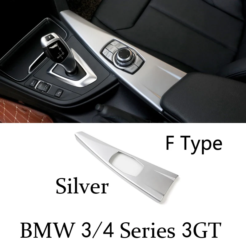 Выхлопной трубы из углеродного волокна для BMW 3 4 серии 3GT F30 F31 F32 F34 стайлинга автомобилей Управление Шестерни переключения декоративная рамка приборной панели Накладка аксессуары - Название цвета: F Type
