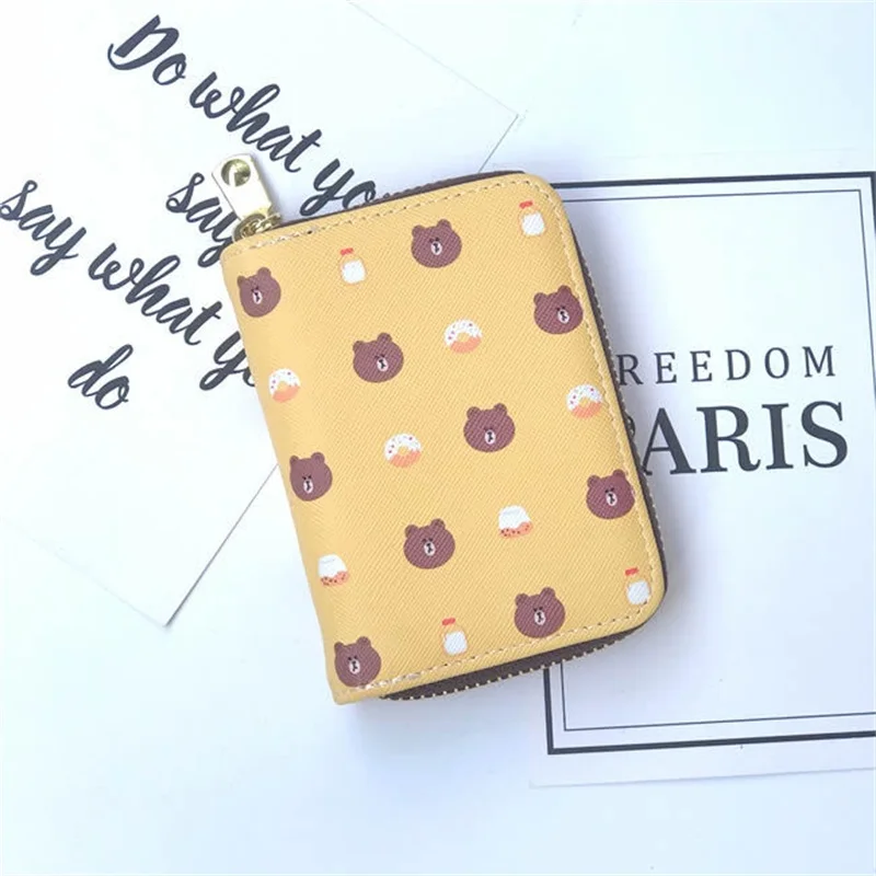 

High Quality cartoon boy's Wallet Leather Visiting Cards Credit Card Holder Case Wallet Business Card Package Women's Purse