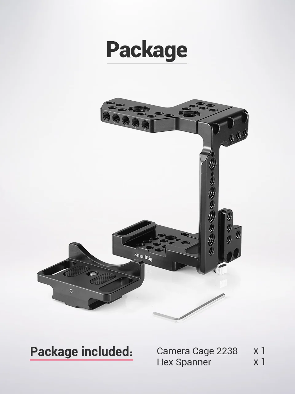 SmallRig a7ii/a7iii Arca QR половинная клетка для sony A7R III/A7 III/A7 II/A7R II/A7SII клетка для камеры с Рельсом Nato CAN Shoe-2238