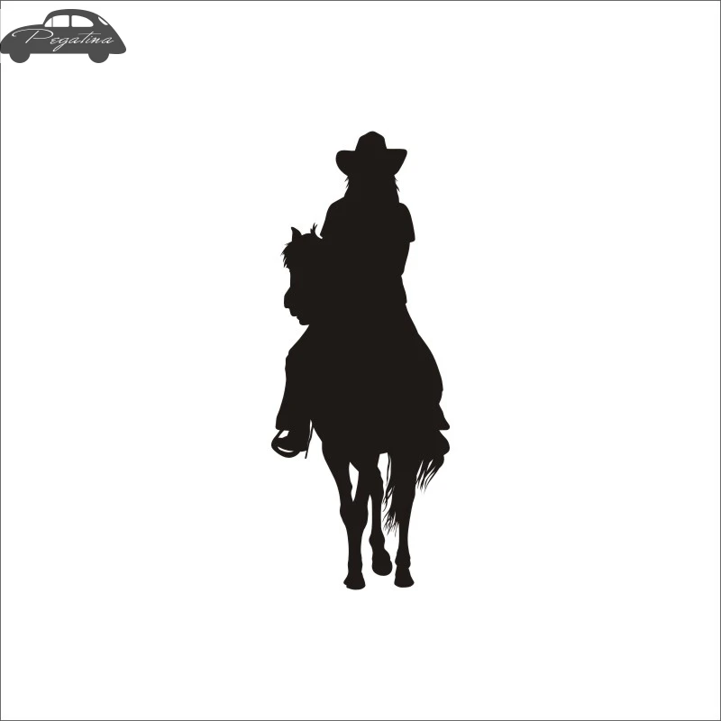 Horse Riding Racing Decal Car Cowboy Sticker Horserace Poster Vinyl Wall Decals Pegatina Decor Mural Sticker