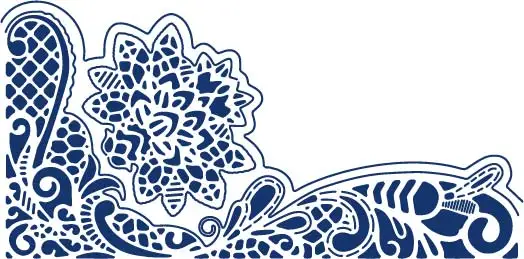 

lace corner metal Cutting Dies Scrapbooking craft Dies cuts paper emboss create a card make stencil 9.2x18.4cm