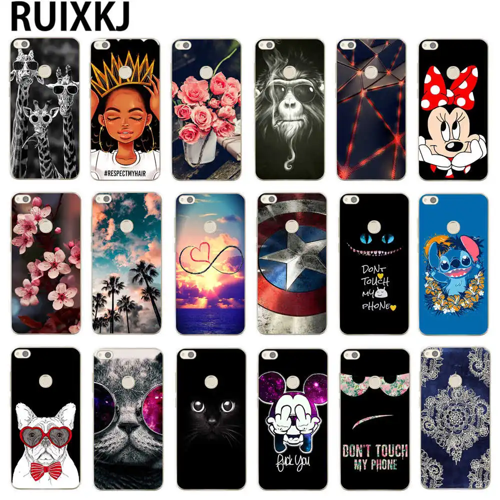 

RUIXKJ For Huawei P8 Lite 2017 5.2" Case Soft Silicone Cover For Huawei P9 Lite 2017 TPU Protective Case For Huawei P8 P9 Lite