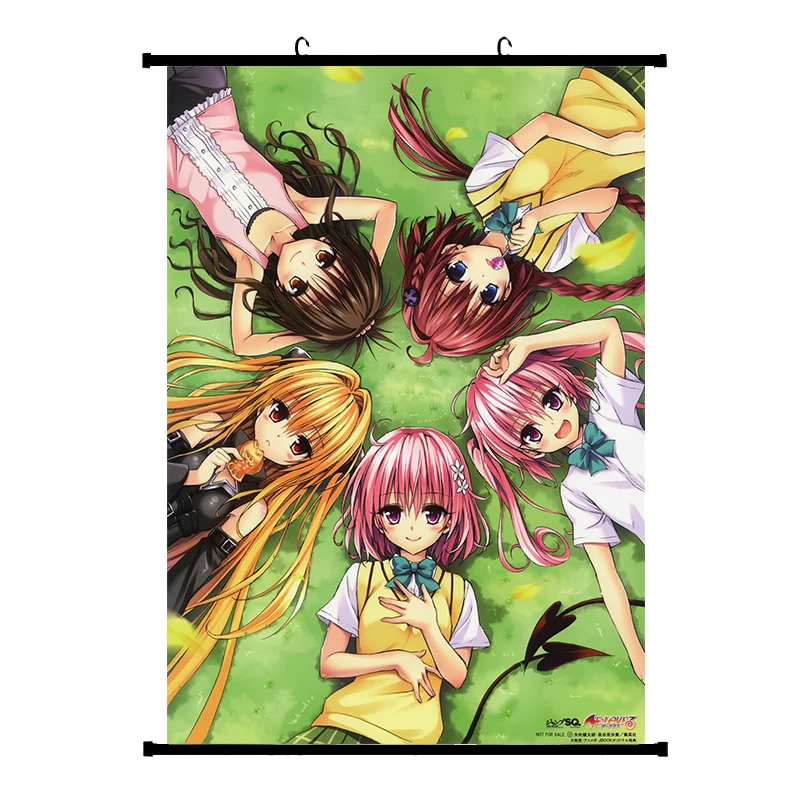 Японское декоративное изображение в стиле аниме Love Ru Nana Asta Deviluke & Momo Belia Lala