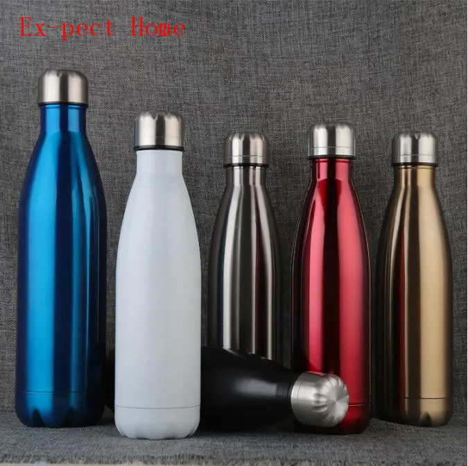 

25pcs Colors 750ml bowling bottle Stainless Steel Sport Outdoor Water Bottles Travel Insulation Thermos Cup can