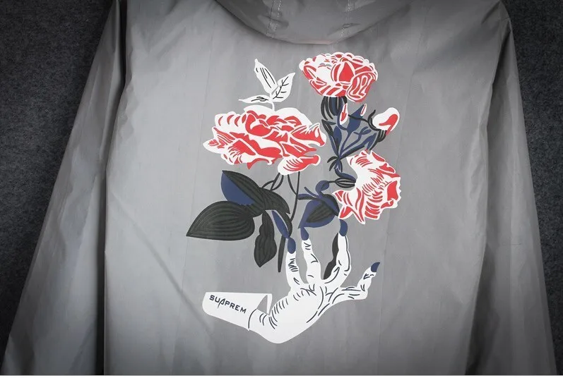 Для женщин брендовые призрак руки розы ночной Светильник куртка осень 3M Светоотражающий жилет в стиле «хип-хоп» Водонепроницаемый ветровки для Для женщин