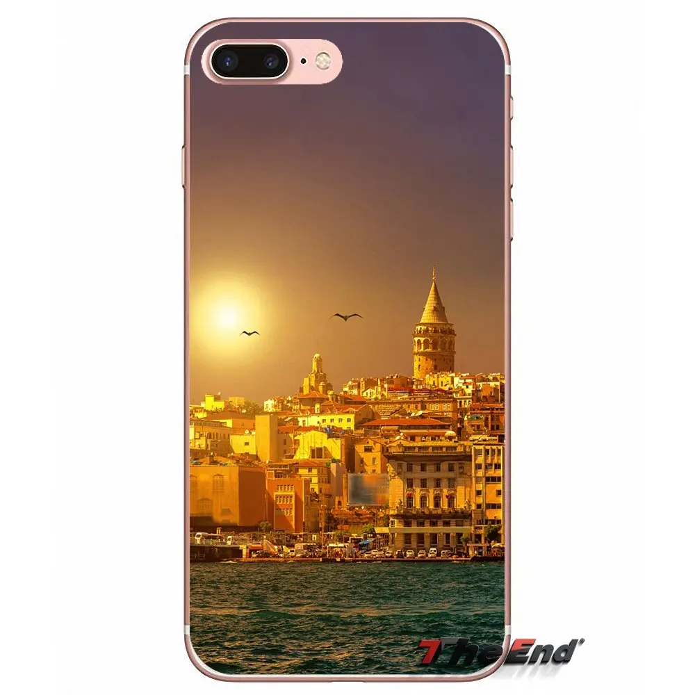 Чехол для iPhone X 4 4S 5 5S 5C SE 6 6S 7 8 Plus Samsung Galaxy J1 J3 J5 J7 A3 A5 2016 2017 Pastel night view scene Turkey City|case plus|for