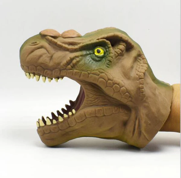 Бесплатная доставка 1xNEW Cool TPR vinstyle safety fright Dinosaur bite giggle игрушка для развлечения