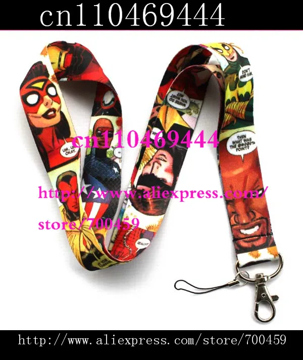 Free Shipping 60pcs cute Cartoon Neck Lanyard ID Badge