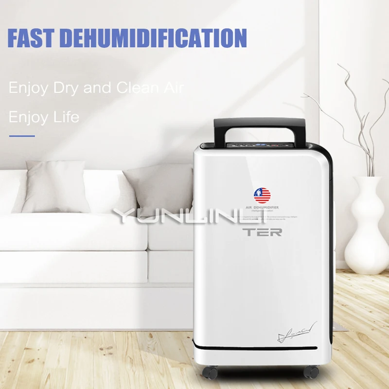 

Dehumidifier Household 10L/day Moisture Absorbing Machine Clothes Dryer &Air Purification Drying Machine For Home Using T-CS10
