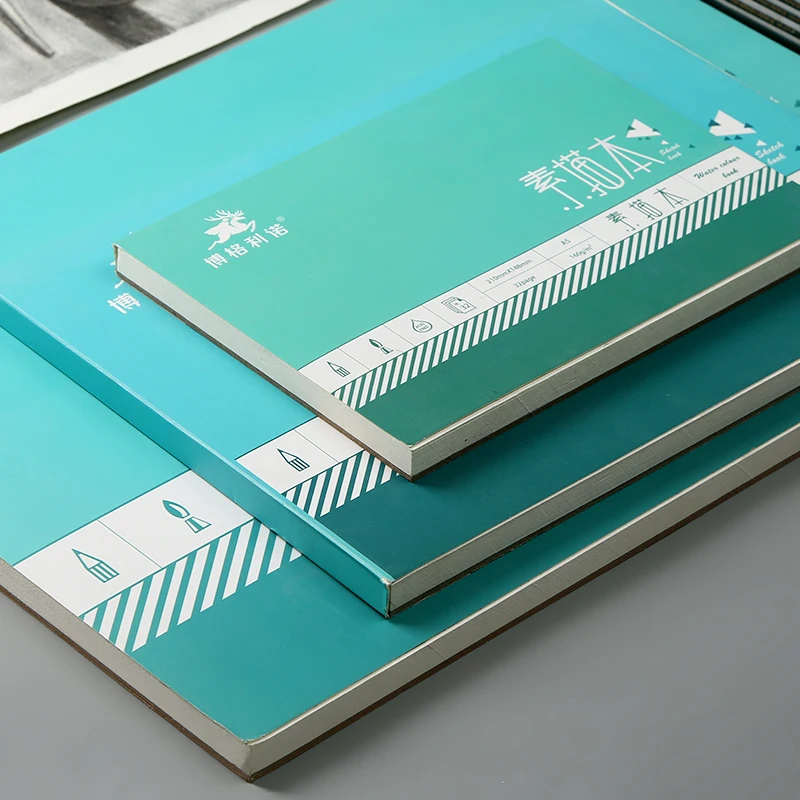 Watercolor book, traveling sketch book, hand-drawn simplicity, students'blank graffiti book with watercolor paper Art Supplies