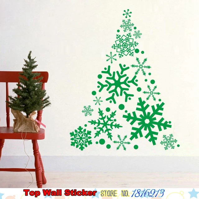 large creative christmas tree snowflake wall sticker for large creative christmas tree snowflake wall sticker for