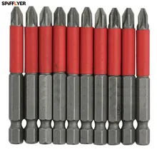 Новые 10 шт. POZI 2 PZ 2 отвертки шестигранные биты 50 мм длиной не скользят