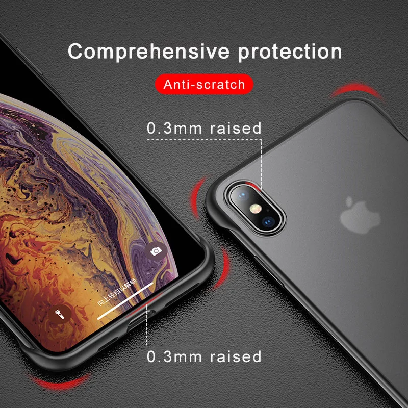 Бескаркасный чехол для телефона для iphone XS MAX 8 Plus X XS 6S 7 8 роскошный Бескаркасный кольцевой дизайн жесткий скраб для iphone 11 Pro Max чехол s