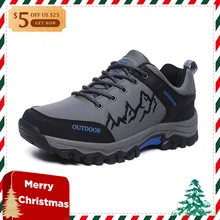 

High Quality Outdoor Sport Shoes Men Trekking Mountain Hiking Shoes excursion Climbing Athletic sneakers waterproof plus size 47