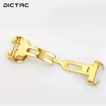 Золото Нержавеющая сталь развертывания пряжки бабочка модная обувь с пряжкой Флип застежка Группа Пряжка Quick Release натуральная