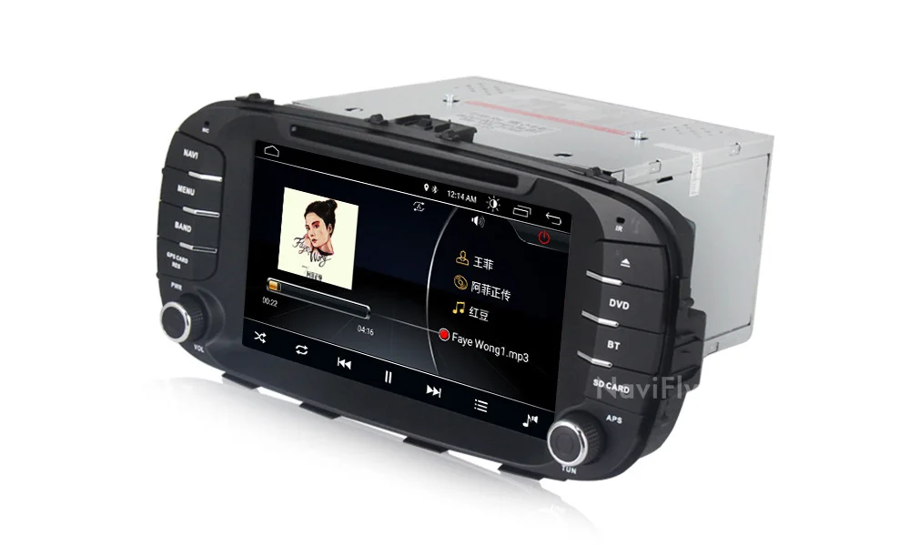 Android 9,1 Автомобильный dvd Радио для Kia Soul мультимедийный видео плеер Автомобильный стерео, головное устройство wifi RDS FM SD HD1024* 600
