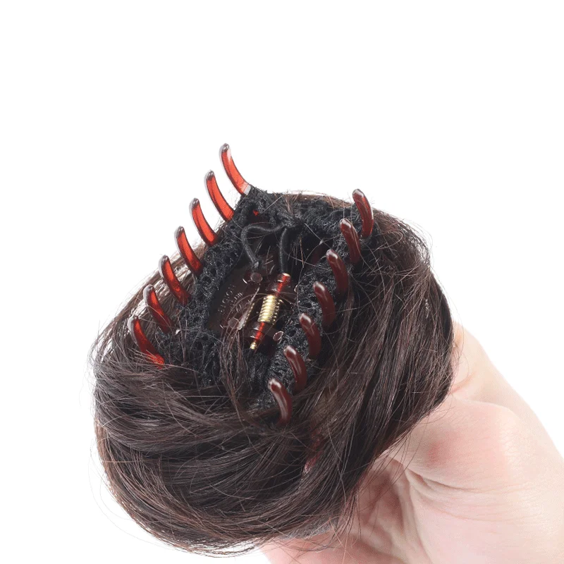 Allaosify волос для женщин пончик-шиньон булочка пончик клип в шиньон синтетические волосы высокое температура волокно