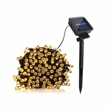 22m 12m 7m Solar LED String Lights Patio Lawn Lighting Garden Holiday Christmas Decor Waterproof Led Solar light outdoor Lamp