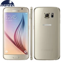 Débloqué Original Samsung Galaxy S6 4G LTE Mobile Téléphone 3G RAM 32G ROM 5.1 “16.0MP Octa Core WIFI NFC Téléphone Portable