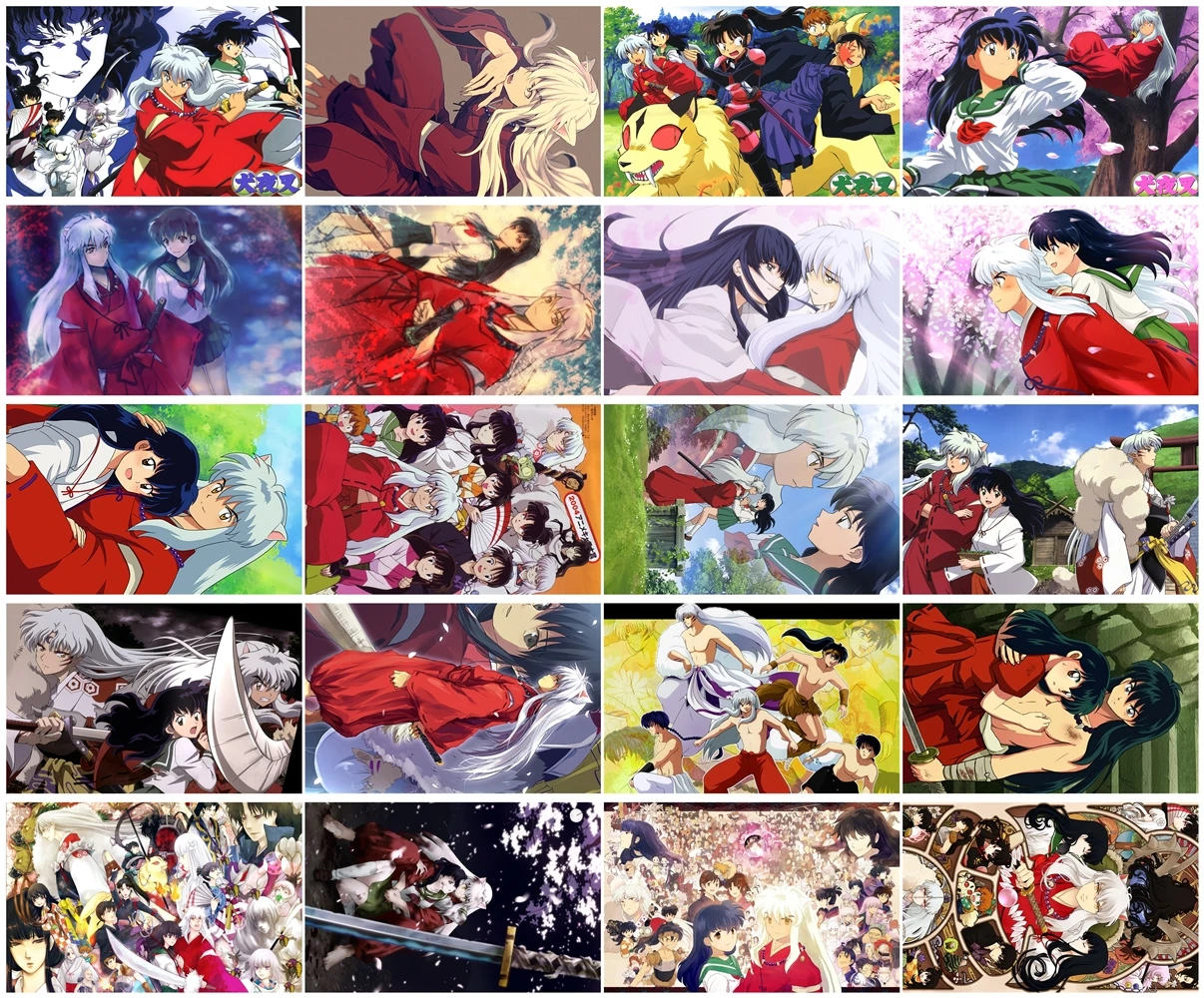 20 шт. один набор наклеек для карт Аниме Манга InuYasha | Дом и сад