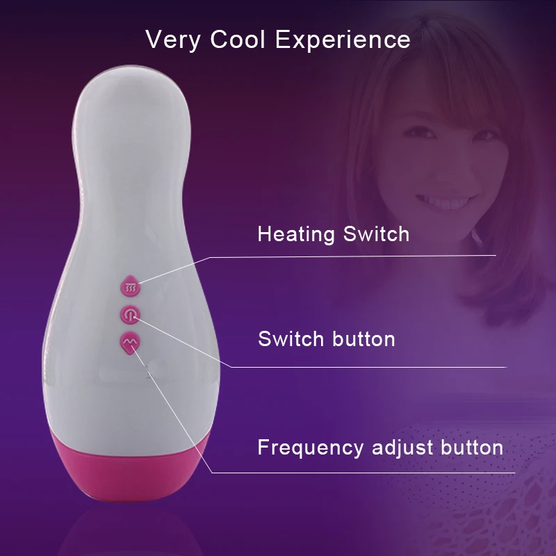 Man Sex Sucking AV Cup USB 7 mode Smart Inteligent Heating Vibrating Masturbator Male Penis Enlarger Lasting Erection Exerciser