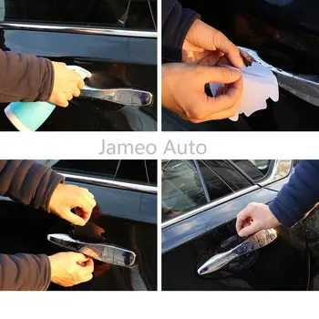 

Car Door Handle Wrist Bowl Protective Film Sticker for Citroen Peugeot 206 207 208 301 307 308 407 408 508 2008 3008 4008