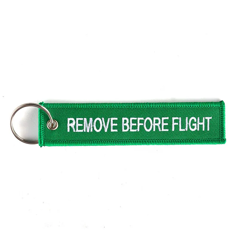 3 шт./лот remove Before Flight модные подарочная упаковка для мотоциклов и ключи для автомобиля тегов вышивки ОПАСНОСТЬ ключ брелок oem