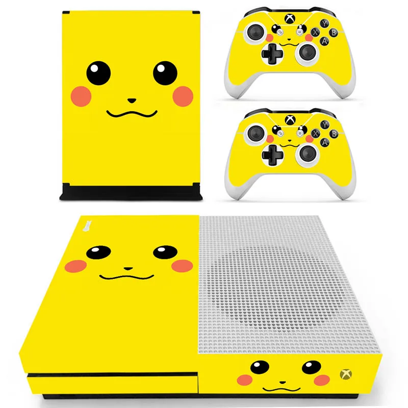 Pikacho Vinly кожи Стикеры наклейки для xbox один с консоли с двумя Беспроводной контроллер кожа