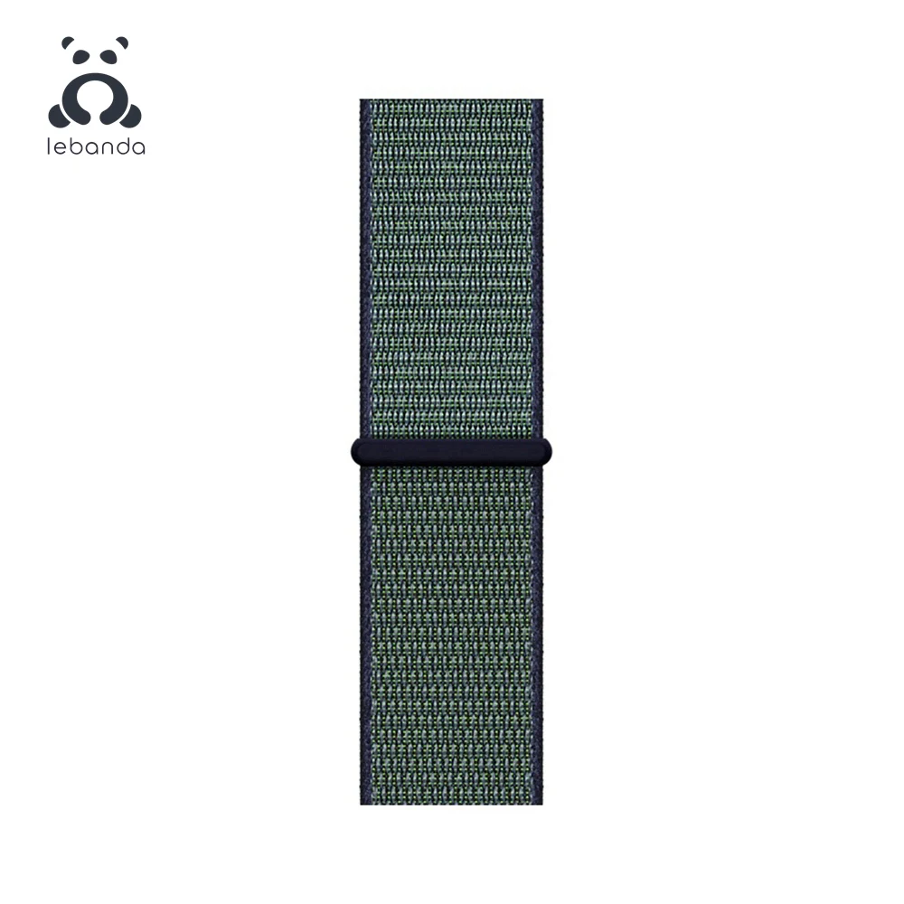 Lebanda Sport loop для apple watch 5, 4, 3, 2, 1, ремешок для iwatch 38, 40, 42, 44 мм, тканый нейлоновый ремешок, Аляска, синий - Цвет ремешка: Midnight Fog