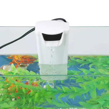 

Plastic EU Plug Low Water Level Internal Hang on Filter Low-level Tank Filter for Reptile Amphibian Frog Fish Turtle Tank