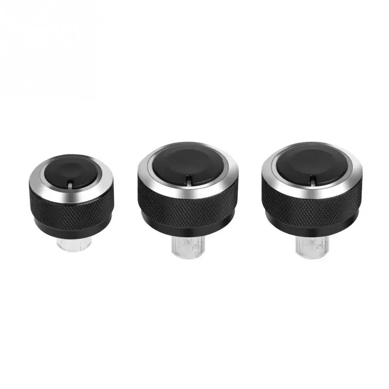 

3pcs Aluminum Car Air-Condition Control Panel Switch Knob for GOLF 5 MK5 2005-2009