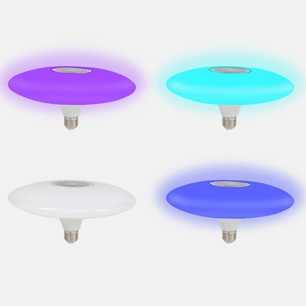 Bluetooth музыкальная лампа RGB Высокая мощность Летающий светильник-тарелка дистанционное управление Интеллектуальный красочный Bluetooth летающая тарелка звуковая лампа