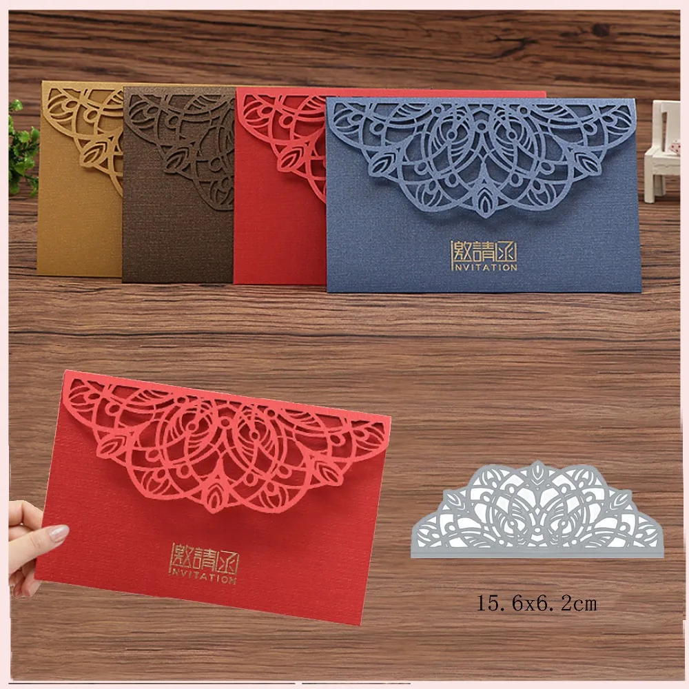 

Invitation Greeting Card Metal Cutting Dies for Scrapbooking DIY Album Embossing Folder Paper Card Maker Template Decor Stencils
