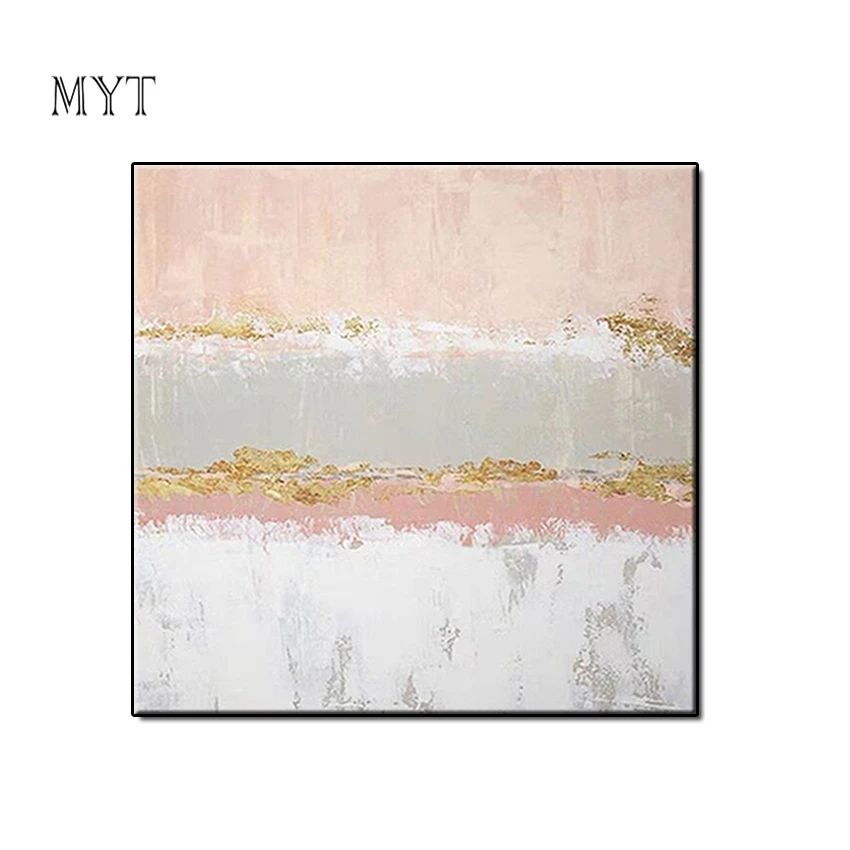 

MYT Uframed Handmade 3 Colors Abstract Wall Art Oil Painting On Canvas Handpainted for Bedroom Home Wall Decor