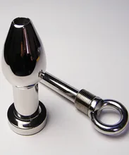 Stainless Steel Large Metal Anal Butt Plug In Sex Games For Couples,Anus Tool Adult Toys For Men And Women.Size:129mm*39mm