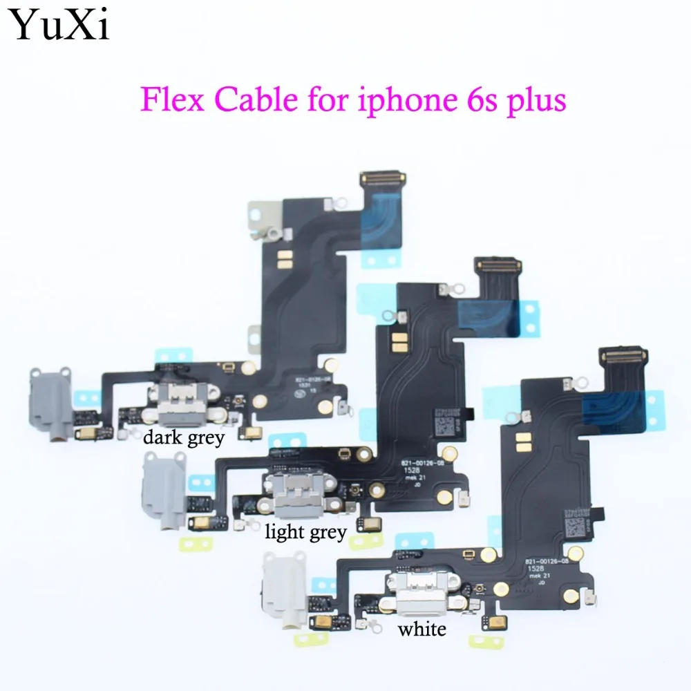 YuXi 10pcs lot Headphone Audio Jack USB Dock Charger Charging port Connector Flex Cable for iPhone 6Splus 5 5