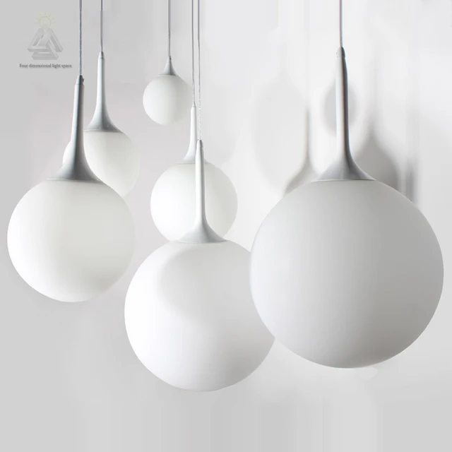 Nordic Globe Pendant Lights White Gl Ball Lamp Re Nordic Globe Pendant Lights White Gl Ball Lamp Re Suspension Kitchen Light Fixture Lighting Lamparas
