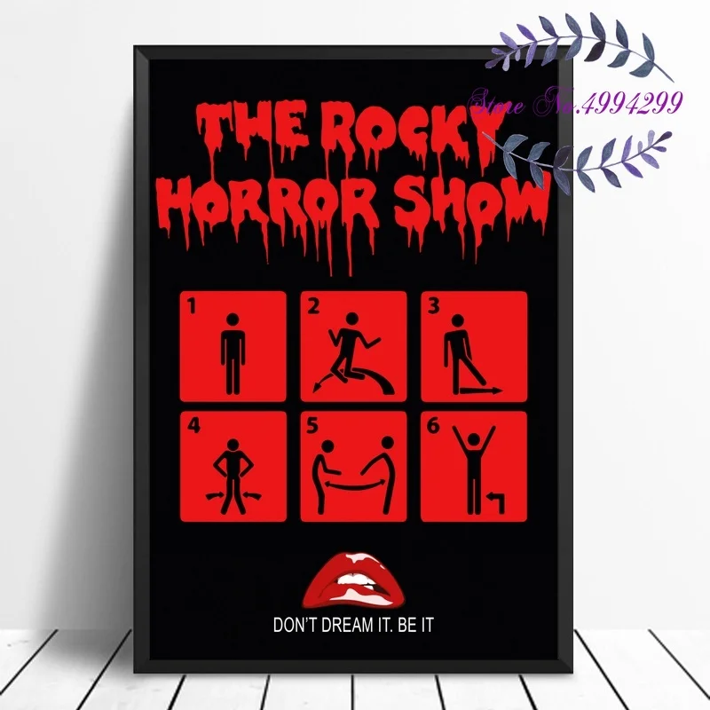 

The Rocky Horror Picture Show Poster Movie Art Canvas Print Pictures Home Decor No Frame